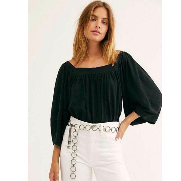 Free People Tops - 𝅺FREE People Sweet Goodbye cropped blouse
